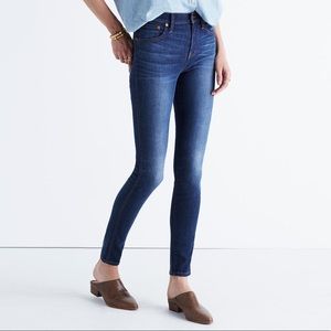Madewell 9 Inch high rise skinny jeans